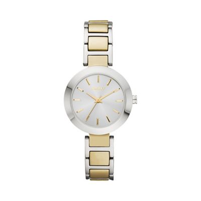 Ladies Fashion Watch with a round Silvery White Dial ny2401